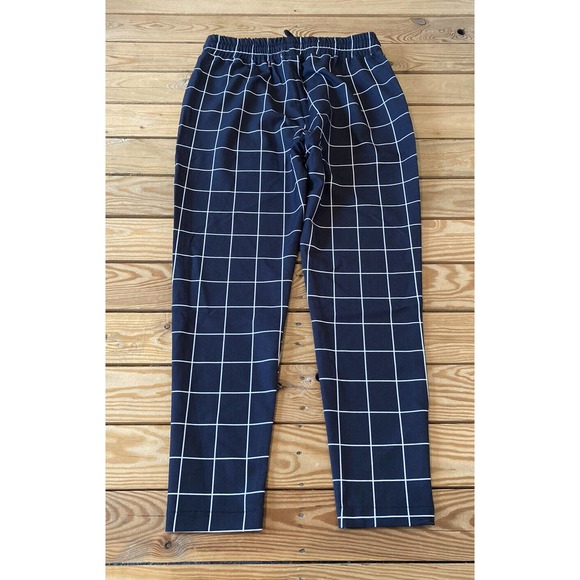 NWT Sik Silk Check Drawstring Pants Size 34 Men’s Black - Picture 2 of 10